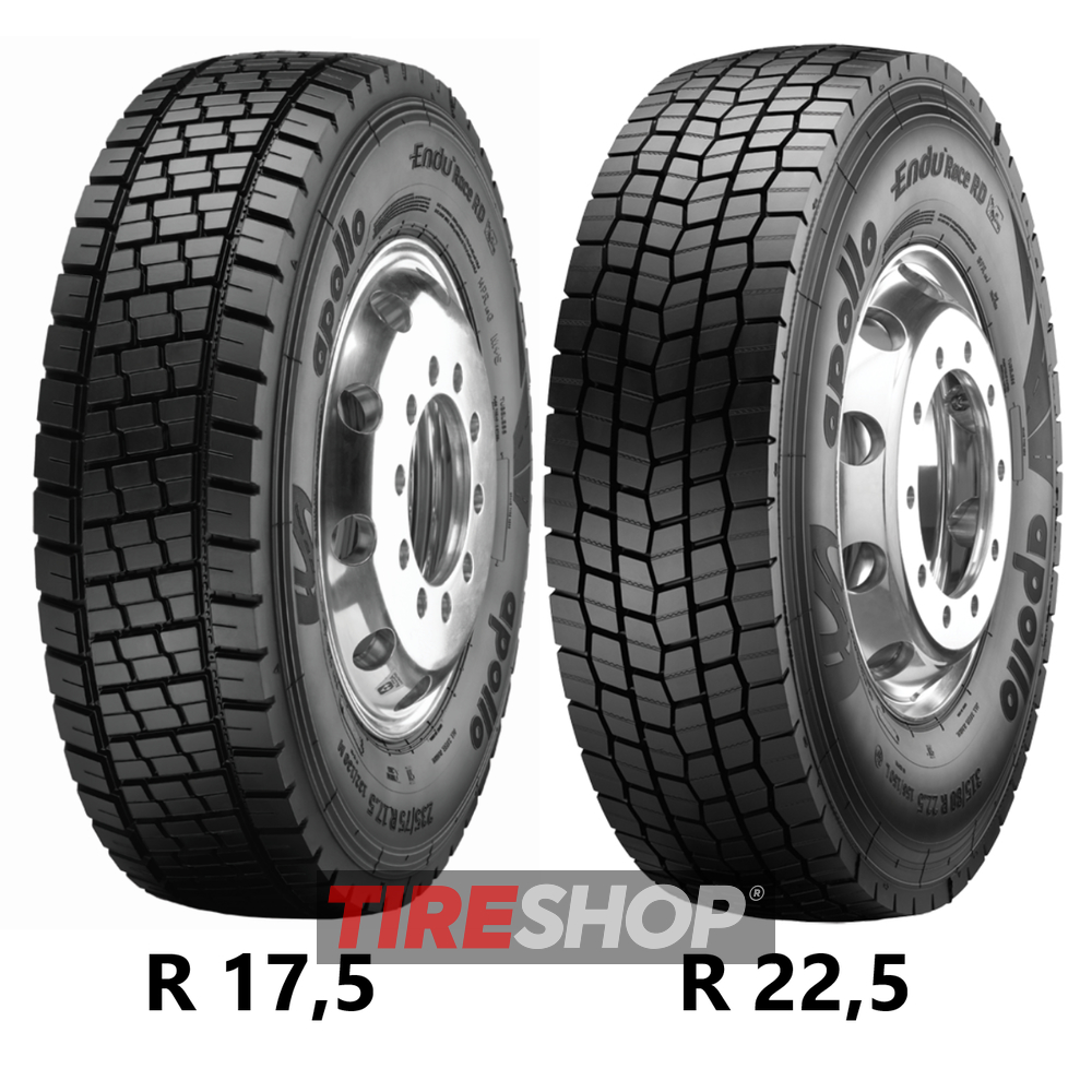 Всесезонные грузовые шины Apollo ENDURACE RD (ведущая) 315/70 R22.5 154/150L width=