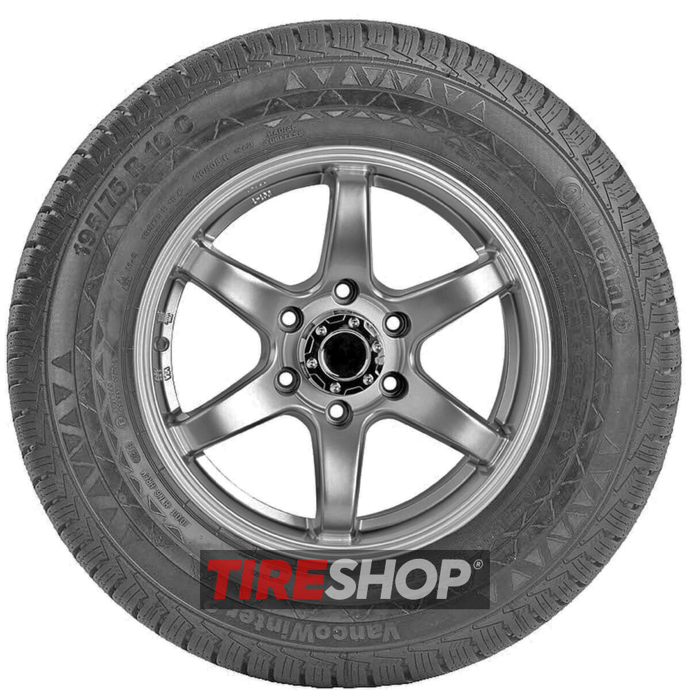 Зимние шины Continental VancoWinter 2 195/70 R15 97T Reinforced PR4 - Фото 3 width=