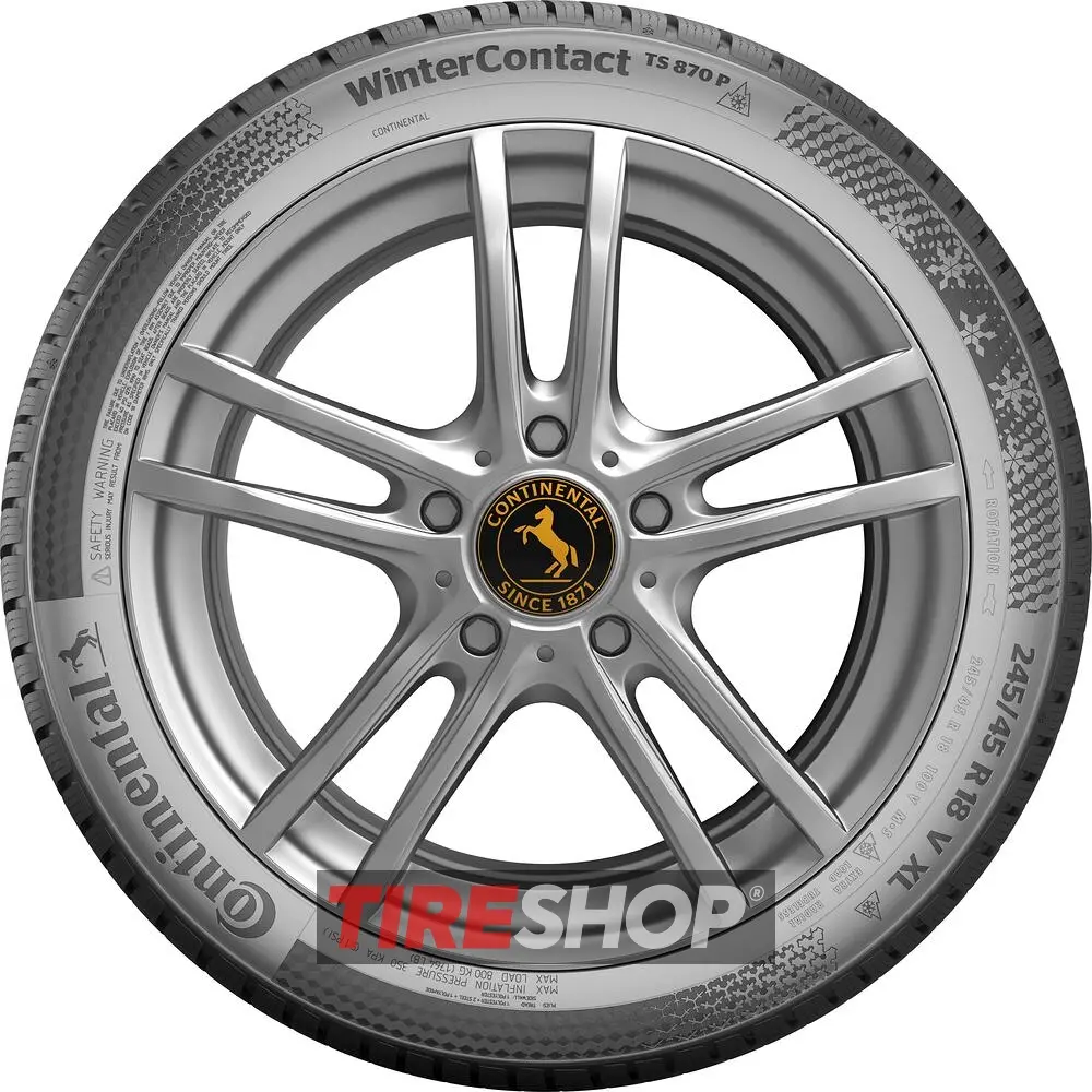 Зимние шины Continental WinterContact TS 870P 235/50 R19 103V XL FR - Фото 8 width=