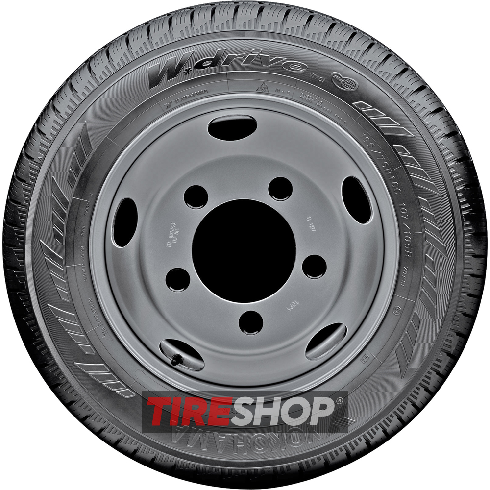 Зимние шины Yokohama W.Drive WY01 195/75 R16C 107/105R - Фото 3 width=